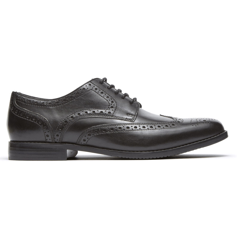 Rockport Singapore Mens Lace Up - Style Purpose Wingtip Black - XP8521730